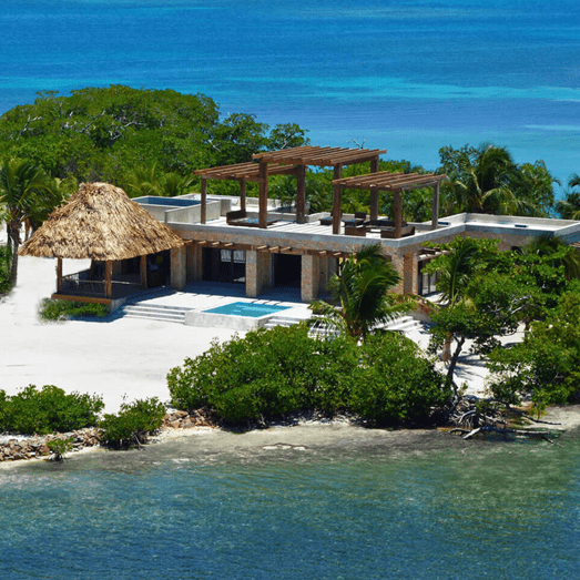Luxurious private island with private property in Belize
