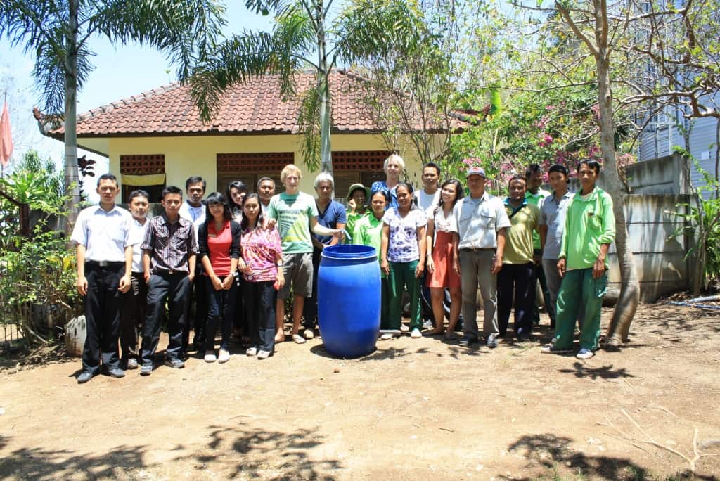 The team that was involved in the project in Indonesia