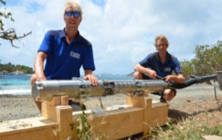 Construction of the desalination system on the virgin islands
