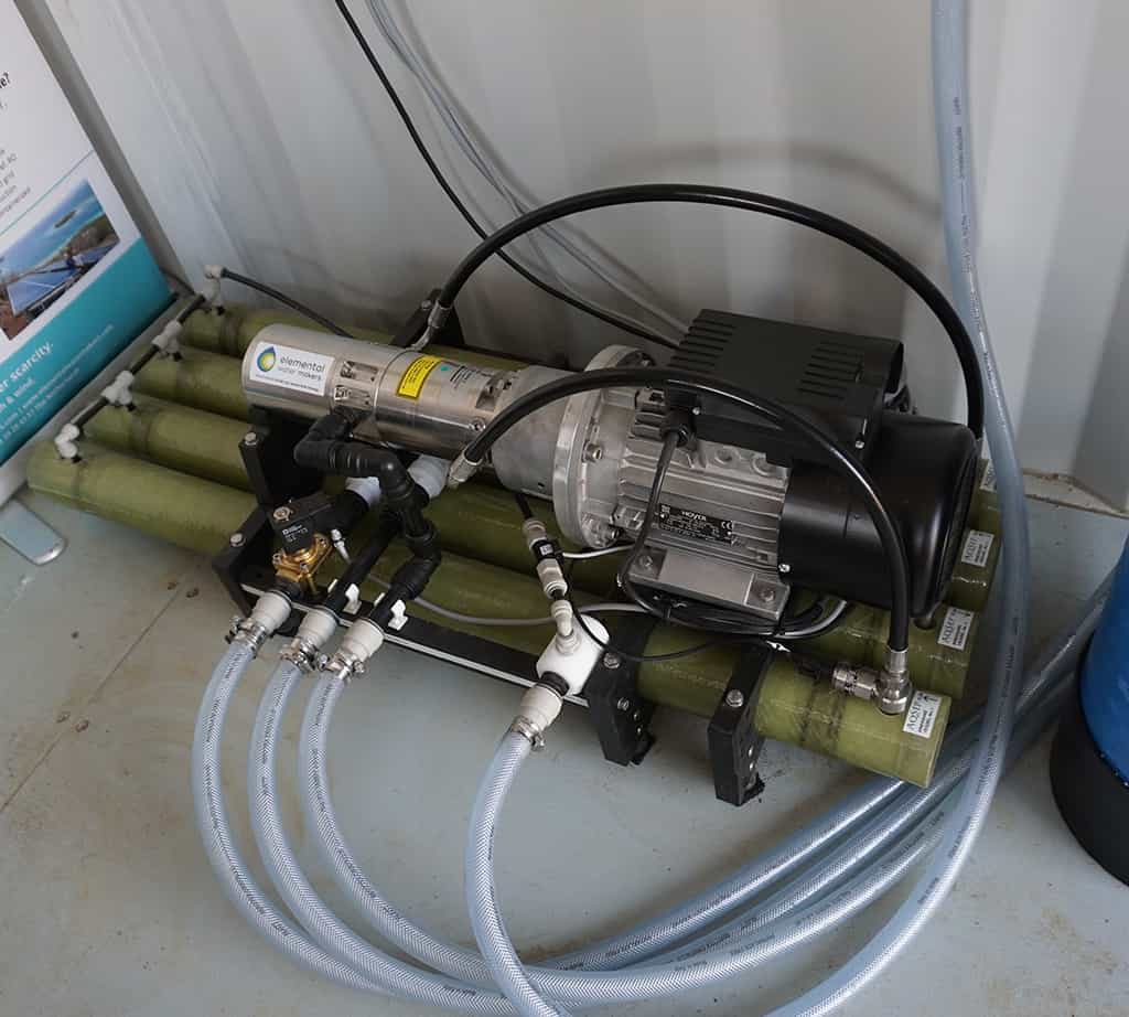 Energy efficient reverse osmosis Reverse osmosis engine