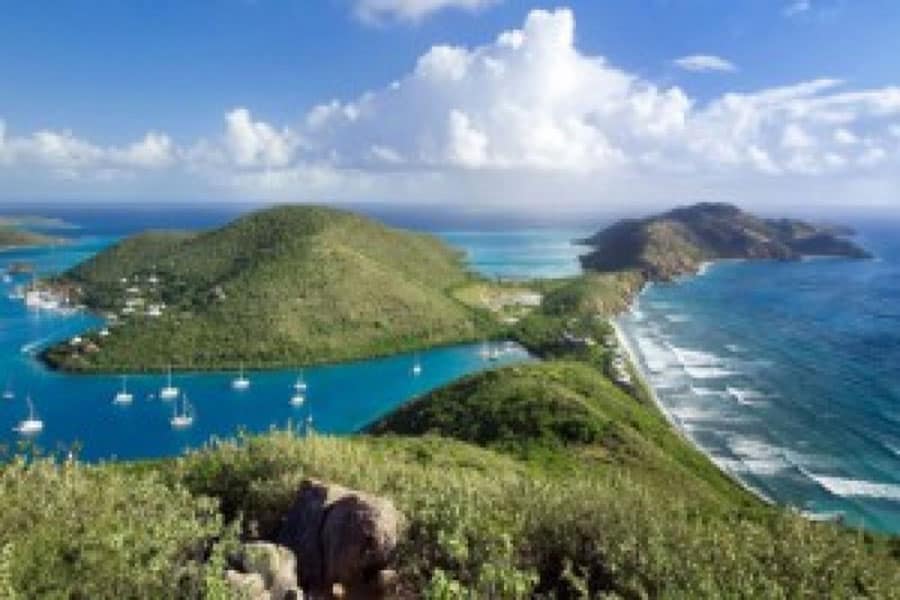 Beautiful nature on the British Virgin Islands