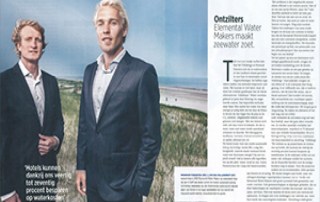 Publication in quote magazine, elemental water makers