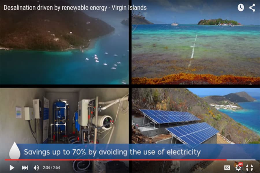 Video: Desalination driven by renewable energy - Virgin Islands
