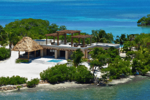 Private property in Belize, located straight next to the ocean with a pool full of desalinated water