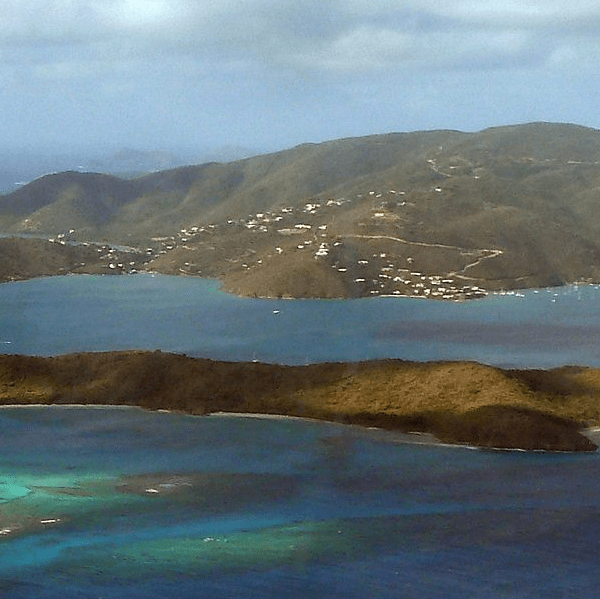 British Virgin Islands from above