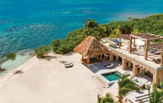Private property in Belize, located straight next to the ocean with a pool full of desalinated water
