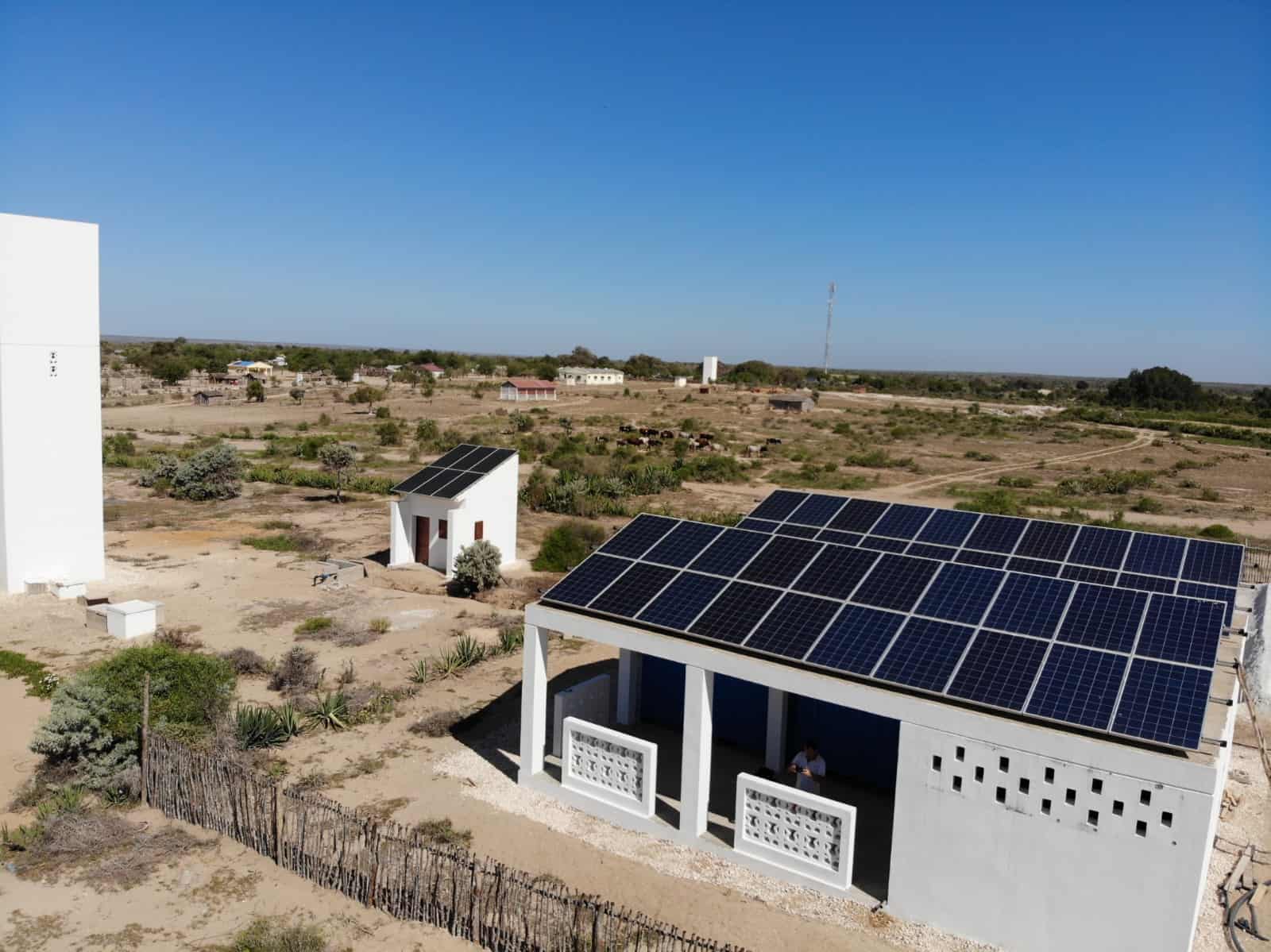 One of our reverse osmosis desalination systems from above (Madagaskar)