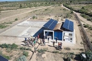 One of our small desalination systems from above (Madagaskar)