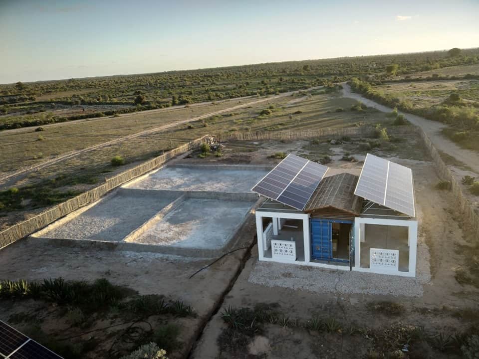 One of our small desalination systems from above (Madagaskar)