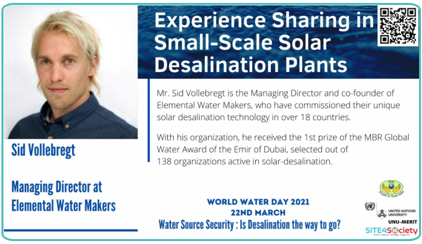 Elemental Water Makers - Solar desalination